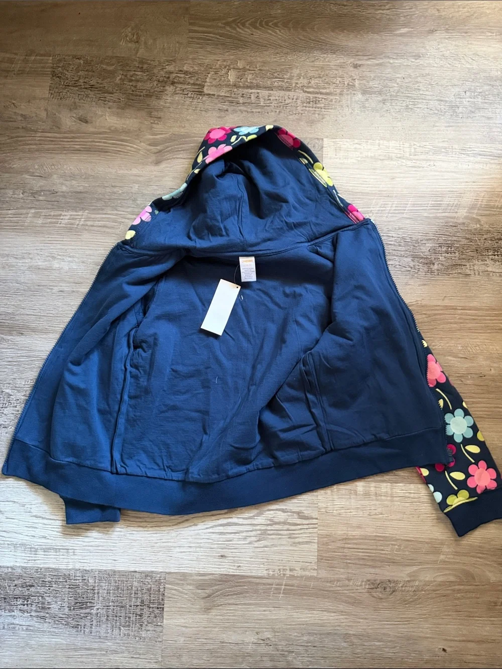 NWT Gymboree Full Zip Up Floral Hoodie Jacket